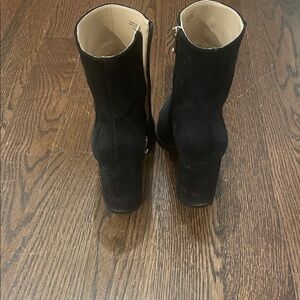 Ann Taylor Suede Black Women's Ankle Boots